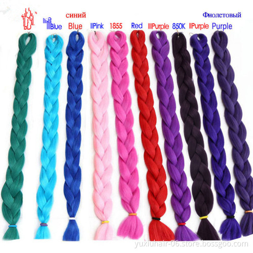 2019 hot new products premium synthetic yaki hair 165g 82inch jumbo braid